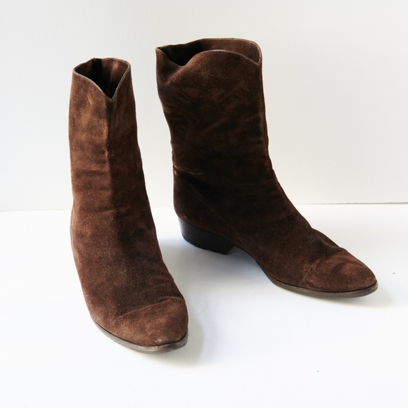 80s - SUSAN BENNIS - WARREN EDWARDS - Boots - Men\'s - 10 - BRN Suede